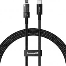 Дата кабель Baseus Gem Fast Charging Type-C to Lightning 20W (2m) (P10373001211-01) Cluster Black