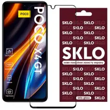 Захисне скло SKLO 3D для Xiaomi Poco X4 GT Чорний