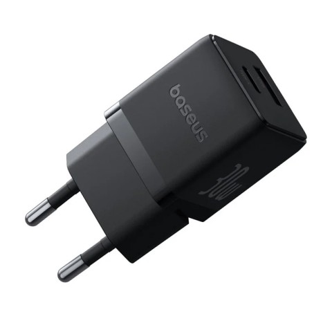 МЗП Baseus Palm Fast Charger 30W (1USB-A/1C) + кабель Type-C to Type-C (P1011160A) Cluster Black