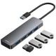 Перехідник HUB Baseus UltraJoy Series Lite 4-Port (USB-A to 4xUSB3.0+Type-C) (1m) (B0005280B811-02) Space Grey Перехідник HUB Baseus UltraJoy Series Lite 4-Port (USB-A to 4xUSB3.0+Type-C) (1m) (B0005280B811-02) Space Grey