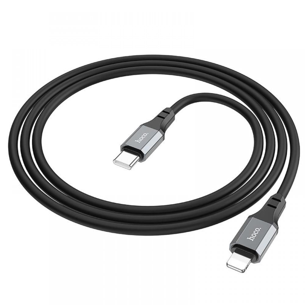Дата кабель Hoco X86 Spear Type-C to Lightning 20W (1m) Black