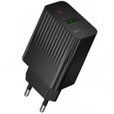 МЗП Borofone BAS76A Source PD30W+QC3.0 (1USB-A/1C) Black