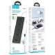 Подовжувач Hoco AC13A Safety Socket (3USB-A/1C/5xSocket) (1.5m) Black