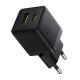 МЗП Baseus Palm Fast Charger 30W (1USB-A/1C) + кабель Type-C to Type-C (P1011160A) Cluster Black