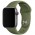 Силіконовий ремінець для Apple Watch Sport Band 38 / 40 / 41 (S/M & M/L) 3pcs Зелений / Olive