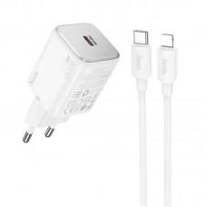 МЗП Hoco N40 Mighty 1C PD20W + Type-C to Lightning White