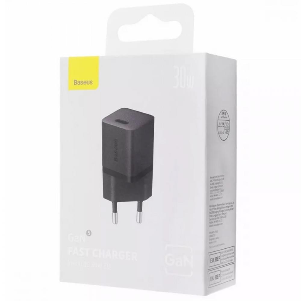 МЗП Baseus GaN5 Fast Charger (mini) PD30W (1USB-C) (CCGN070) Black