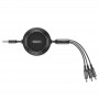 Дата кабель Baseus Golden Loop 3-in-1 (1.2m) (CAMLT-JH) Чорний