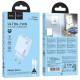 МЗП Hoco C142A Direct PD20W+QC3.0 (1USB-A/1C) + кабель Type-C to Lightning Blue