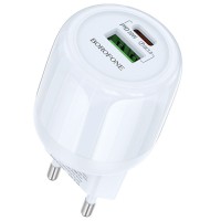 МЗП Borofone BA93A Lustrous PD20W+QC3.0 (1USB-A/1C) Blue