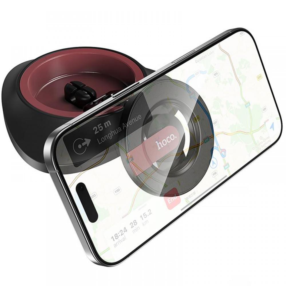 Автотримач Hoco H90 Tower magnetic (dashboard) Black / Red