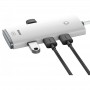 Перехідник HUB Baseus Lite Series 4-Port Type-C HUB Adapter (Type-C to USB 3.0*4) 25cm (WKQX) Білий