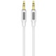 Аудіо кабель Aux Borofone BL20 True sound silicone (1m) White