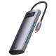 Перехідник HUB Baseus Metal Gleam Series 4-in-1 4xUSB3.0 (WKWG070013) Gray Перехідник HUB Baseus Metal Gleam Series 4-in-1 4xUSB3.0 (WKWG070013) Gray