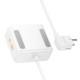 Подовжувач Hoco AC27 Descanso (PD30W/2C/1A/2xSocket) (2m) White