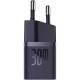 МЗП Baseus GaN5 Fast Charger (mini) 30W (1USB-C) + кабель Type-C to Type-C (P10110902) Midnight Purple