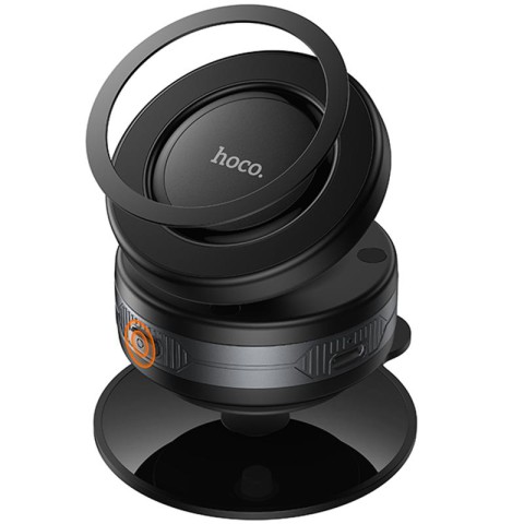 Автотримач Hoco H87 Dragon electric suction cup magnetic (universal) Black / Metal gray