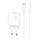 МЗП Usams US-CC226 Kit-Yi Ser. 20W (1USB-C) + кабель Type-C to Lightning White