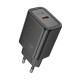 МЗП Hoco N60 Gentle PD20W (1USB-C) + кабель Type-C to Type-C Black