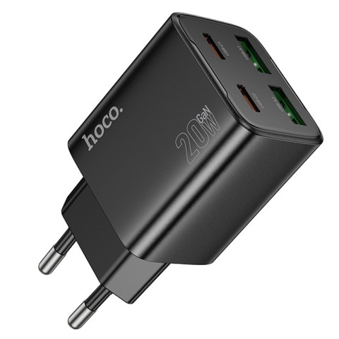 МЗП Hoco N55 Fundador PD20W four-port (2USB-A/2C) Black