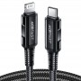 Дата кабель Acefast MFI C4-01 USB-C to Lightning aluminum alloy (1.8m) Black