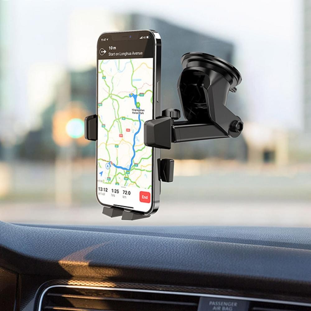 Автотримач Hoco CA83 David one-button (center console) Black