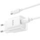 МЗП Hoco C146A Charm PD20W (1USB-C) + кабель Type-C to Type-C White