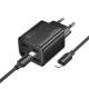 МЗП Hoco N55 Fundador PD20W four-port (2USB-A/2C) + Type-C to Lightning Black