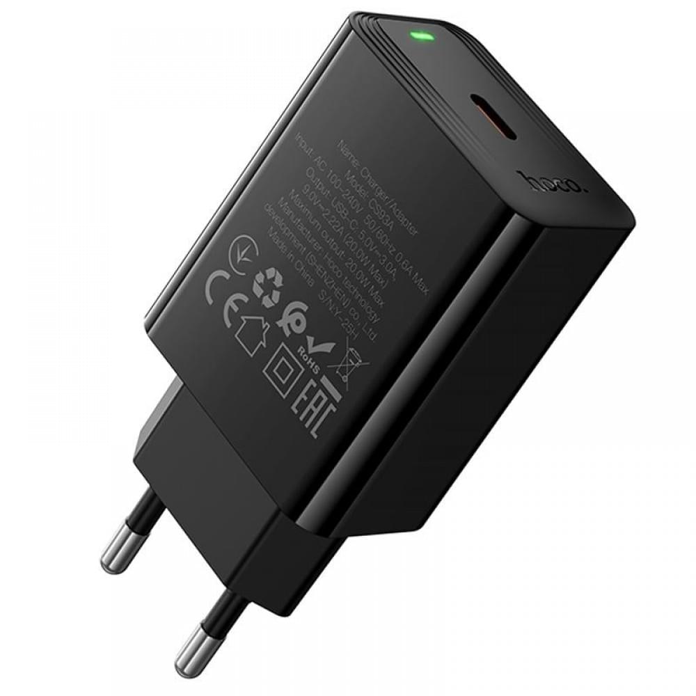 МЗП Hoco CS93A Leader 20W (1USB-C) Black