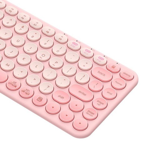 Бездротова клавіатура Baseus K01A Wireless Tri-Mode Keyboard (English Version) (B00955503) Baby Pink