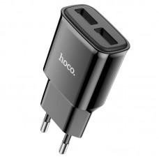 МЗП Hoco C88A Star round 2.4A (2USB-A) Чорний