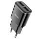 МЗП Hoco C88A Star round 2.4A (2USB-A) Чорний