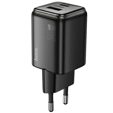 МЗП Hoco N53 Monsoon PD30W+QC3.0 (1USB-A/1C) Black