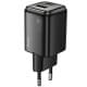 МЗП Hoco N53 Monsoon PD30W+QC3.0 (1USB-A/1C) Black