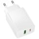 МЗП Borofone BAS76A Source PD30W+QC3.0 (1USB-A/1C) White