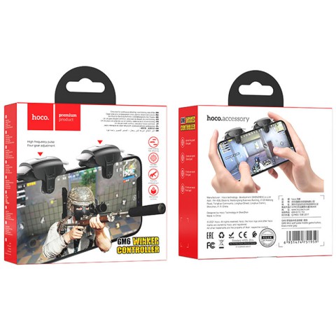 Ігровий контролер Hoco GM6 Wild wolf pulse Black metal gray