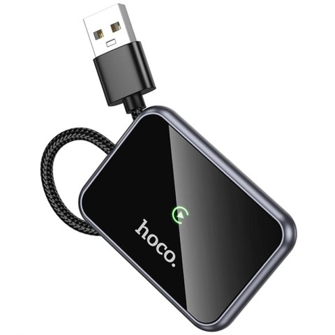 Адаптер Hoco HU1 Way car wireless CarPlay Metal grey