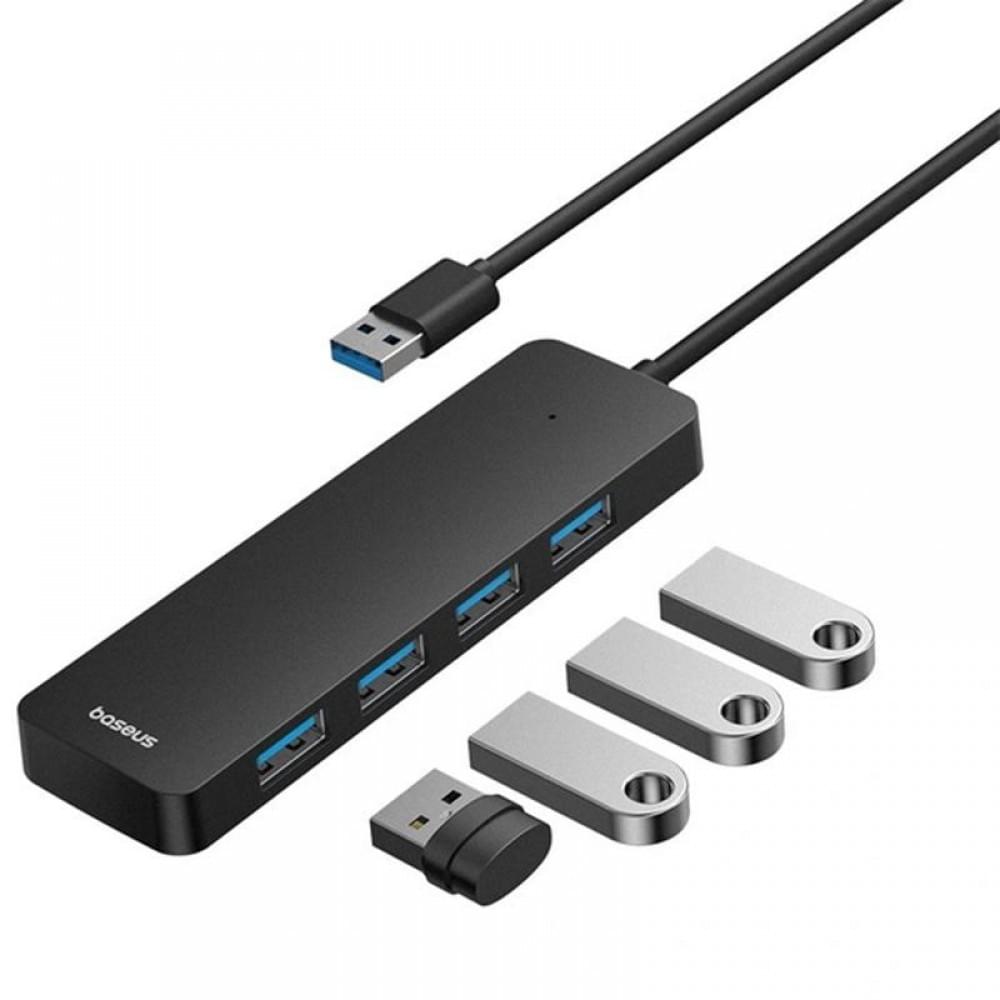 Перехідник HUB Baseus UltraJoy Series 4-Port (USB-A to 4xUSB3.0+Type-C) (0.5m) (B0005280B811-04) Space Grey