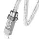 Дата кабель Hoco U113 Solid 20W Type-C to Lightning (1m) Silver