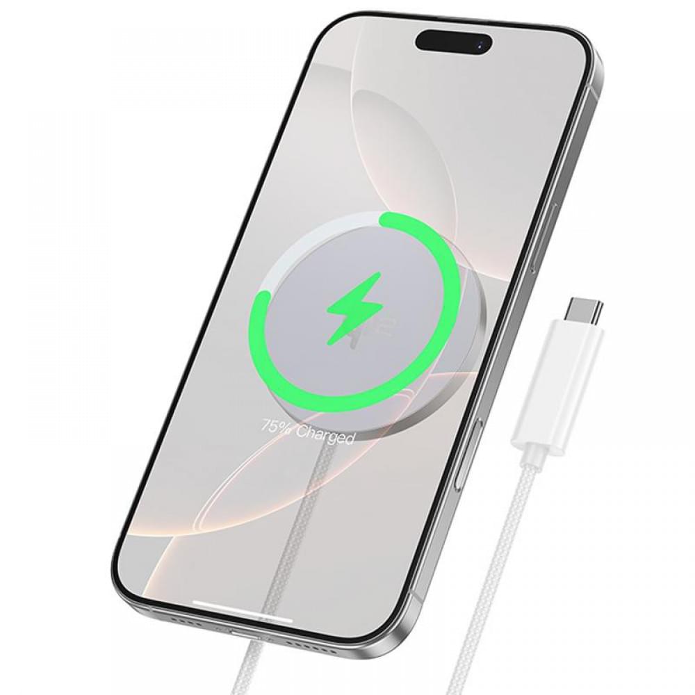 БЗП Hoco CW63 Fast Qi2 magnetic 15W White