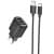 МЗП Hoco C141A Smart 2.1A (2USB-A) + кабель USB to Type-C Black