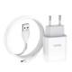 МЗП Hoco C72A Glorious 2.1A (1USB-A) + кабель USB to MicroUSB Білий
