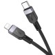 Дата кабель Hoco X109 Energy silicone Type-C to Lightning (2m) Black