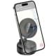 Автотримач Hoco H86 Dragon manual suction cup magnetic (universal) Black / Metal gray