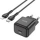 МЗП Hoco N32 Glory PD30W (1USB-C) + кабельType-C to Lightning Black