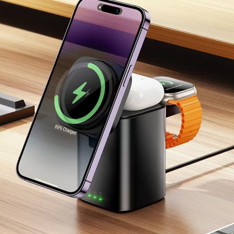 БЗП Hoco CQ20 Clever 3in1 15W Black