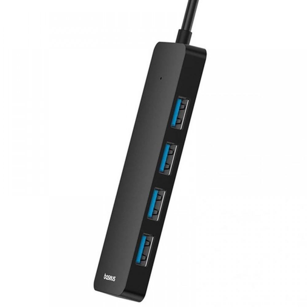 Перехідник HUB Baseus UltraJoy Series 4-Port (USB-A to 4xUSB3.0+Type-C) (0.5m) (B0005280B811-04) Space Grey