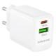 МЗП Borofone BN27 Fuente PD20W+QC3.0 (1USB-A/1C) White