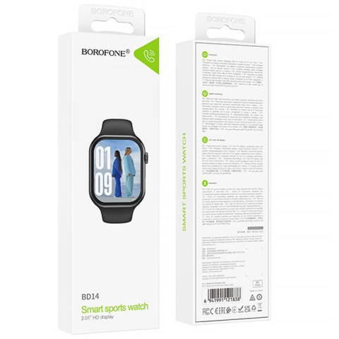 Смарт-годинник Borofone BD14 Smart sports watch (call version) Black
