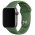 Силіконовий ремінець для Apple Watch Sport Band 38 / 40 / 41 (S/M & M/L) 3pcs Зелений / Clover